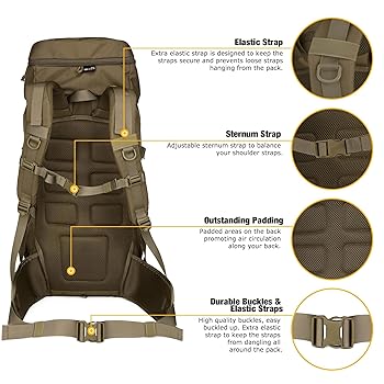 Amazon.co.jp: Mardingtop 50L/60L ハイキングバックパック